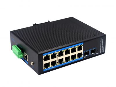 管理型千兆 2光12電工業級交換機